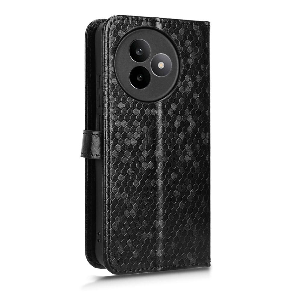 For Xiaomi Redmi K80 Ultra 5G Wallet Case Dot Pattern Imprint PU Leather Phone Cover with Wrist Strap