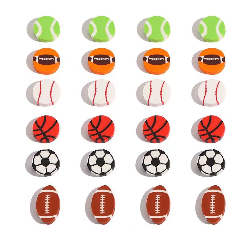 Creative Cartoon Sports Erasers: Football & Basketball Styles for Kids' Stationery