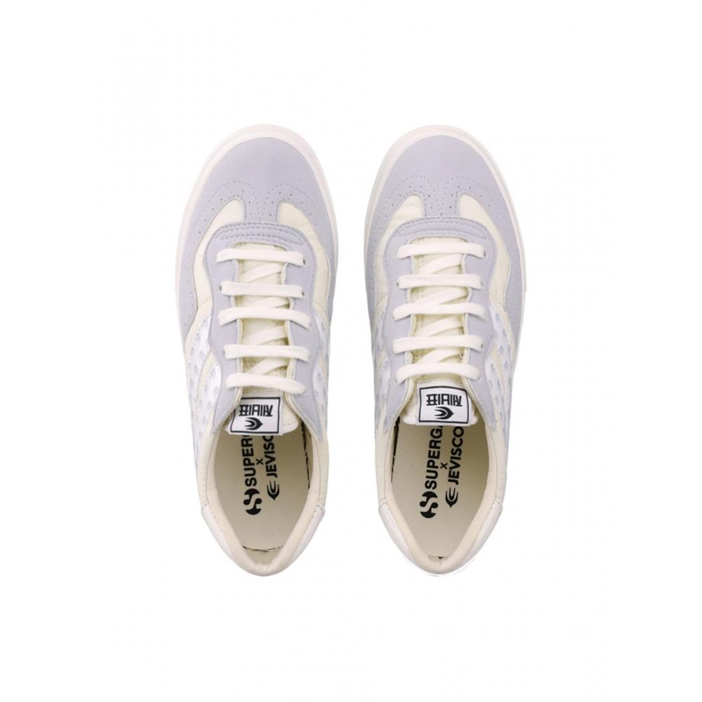 Superga X Zebisco 2837 Swallow Pattern Light Grey White S7123mwa1v