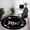 1PC Me Heart Office Round Area Rug,  Mat Suitable ForOffice, Under Office Chairs Bedroom Living Room Home Decor, Room Deco