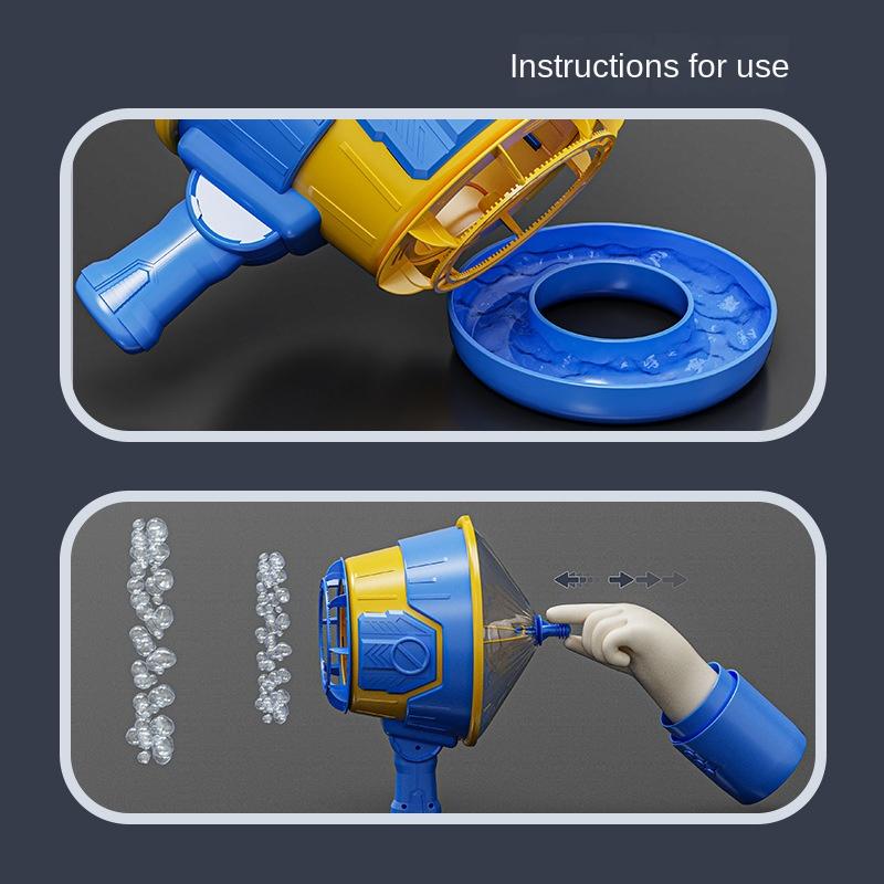 Luftpistole Kreative Handheld Luftblasenmaschine Outdoor Blasenpistole Spielzeug für Jungen Mädchen Kinder Neuer Typ Kreatives Kinder-