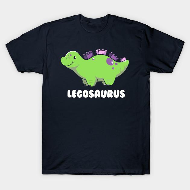 Men Black Print T-shirt Legosaurus Dinosaur Kids By Tobe Fonseca No-Cut Transfer Paper Print Cotton Tshirt XL тёмно-синий