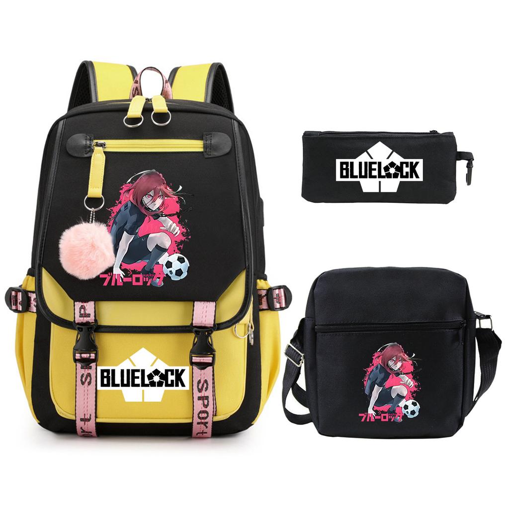 Peripheral Printing Children'S Backpack Set Leisure Student Schoolbag Pencil Bag Shoulder Bag