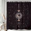 Zodiac Constellation Shower Curtain, Astrology Moon Phase Galaxy Design, Mystic Tarot Witch Aesthetic, Polyester