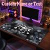 Deep Purple Customized Name Text Mouse Pad, Large Desk Mouse Mat Personalized Home Office Present