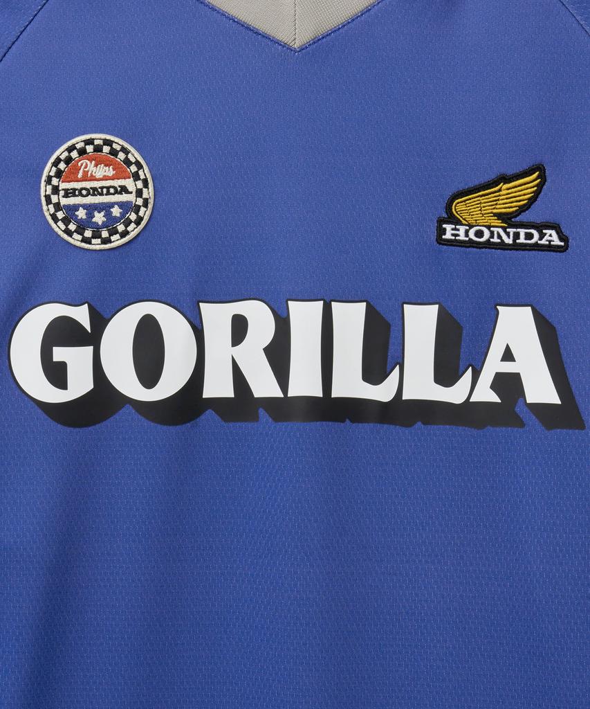 PHYPS MOTORCYCLE Mesh Series Logo Long Sleeve Blue