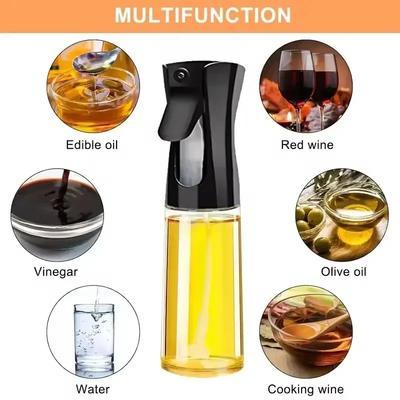 200/300ML Ölspraytopf Küche Haushalt Essbar Olivenöl Sprühflasche Zerstäubter Nebelöltank Heißluftfritteuse Sprühflasche