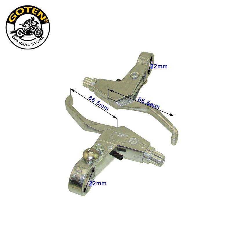 

Goten Right Left Brake Levers Set For 43cc 47cc 49cc Gas Scooter Mini Chopper Pocket Dirt Bike