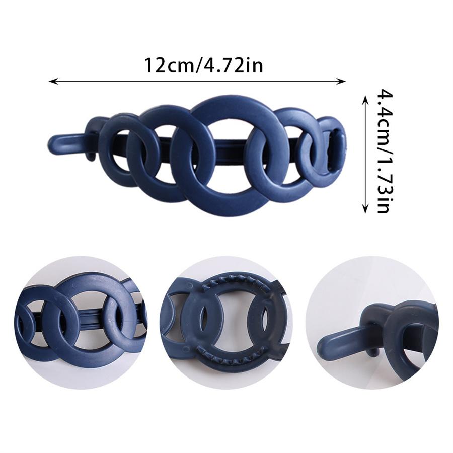 New Fashion Hair Clip for Women's Back Head Banana Clip Vertical Clip High-end Twisted Clamp Headdress Temperament Ponytail Clip