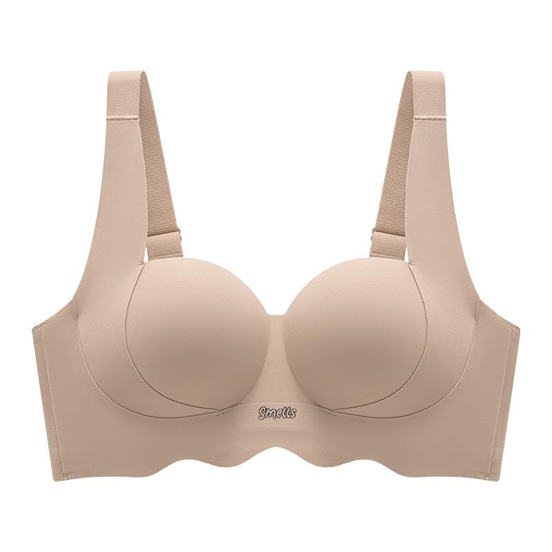 Seamless Women's Half-Cup Bra: Enhances Small Chests, Uplifts, Anti-Sag, and Offers Side Support for a Sexy, Round Look.