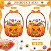 Reusable Pumpkin Shape Treat Bags Halloween Party Supplies For Home School Decoration Stylish Candy Bucket