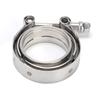 2.25in V Band Stainless Steel Clamp with 2 Flange for Turbo Exhaust Downpipe