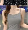 Women's Plus Size Lace Trim Cotton Camisole - Spring/Summer Sleeveless Slimming Base Layer Top