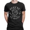 Men's T-Shirt Popeyes Ink Master Leisure Pure Cotton Tees Short Sleeve Cartoon T Shirts Crew Neck Clothes 4XL 5XL 6XL