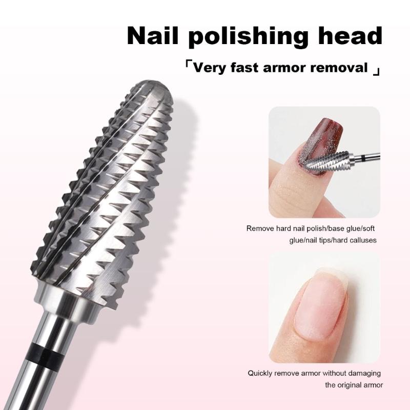 Professional Tungsten Carbide Nail File Bit Featuring AntiSlip Grip For Precise Shaping And Long Lasting Use