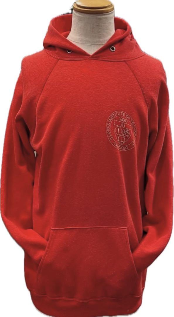 

[USED] 80s Champion Vintage Hoodie Red Size XL