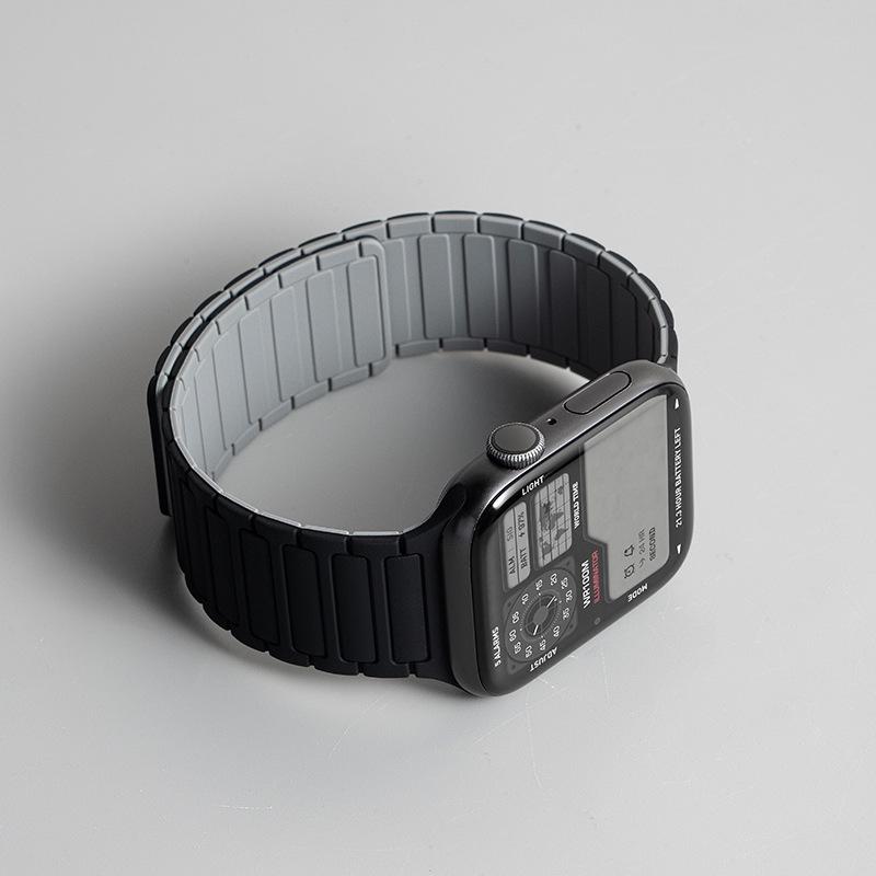 Jingyi Silicone Strap for Apple Watch S7/S8/S9/S11 and iWatch10 with Magnetic Closure