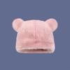 Winter Warm Cap Plush Hat with Bear Ears Breathable Soft Beanie Fisherman Hat Women Headdress Outdoor Activity Headwear