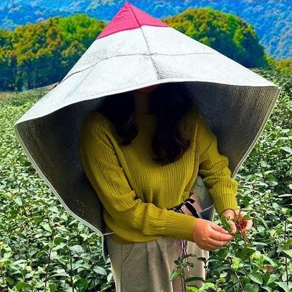Heat Insulation Sun Hats Wide Brim Extra Large Agricultural Work Hat Rain Resistant Cloak thi Sun Visor Cap