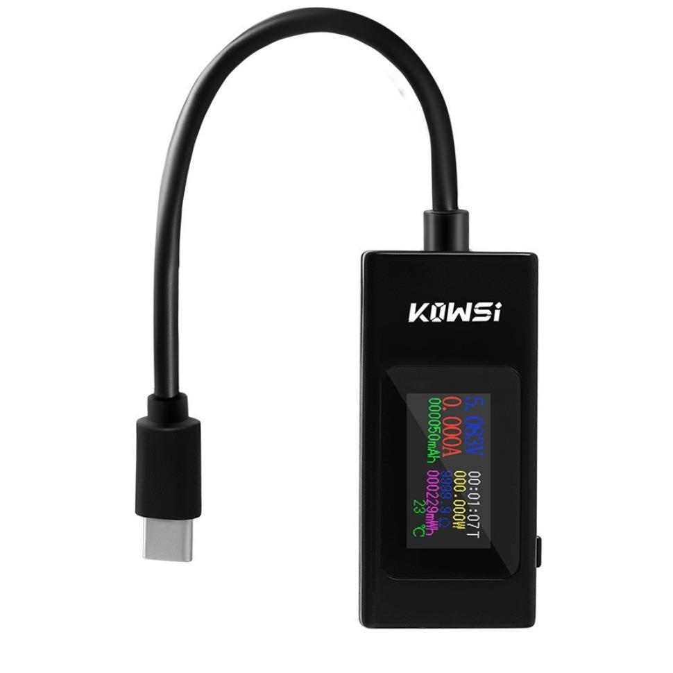 

Тестер USB типу C Метр Вольтметр Мультиметр Тестер напруги та струму 4-30 В 0-6,5 A PD QC USB Вимірювач потужності Ємність Напруга Вимірювач струму 5.68*2.58cm білий