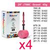 RideNow Tpu Inner Tube Metal Nozzle Gravel 45g MTB 29inch 56g Removable Valve Cores External Thread Tube with 1pc Tire lever
