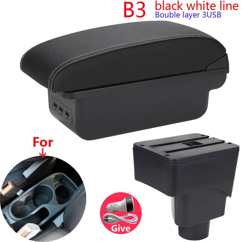 For FORD EcoSport Armrest Box For Ford EcoSport 2013-2018 Car  Armrest Interior Details Retrofit Car Accessories Storage Box