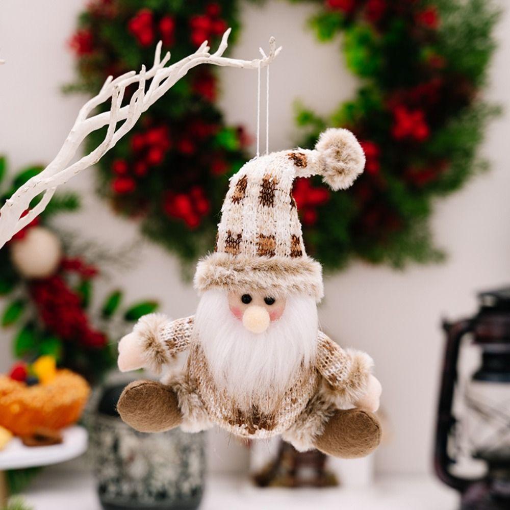 Soft Christmas Knitting Plush Doll Christmas Tree Decoration  Festive Decoration