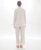 Narue Shirred Double Gauze Solid Pajama Gray Women's Two-Tone Set,