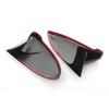 2PCS Side Mirror Cover Trim Replacement For VW Golf 7 7.5 MK7 7.5 GTI R 14-19