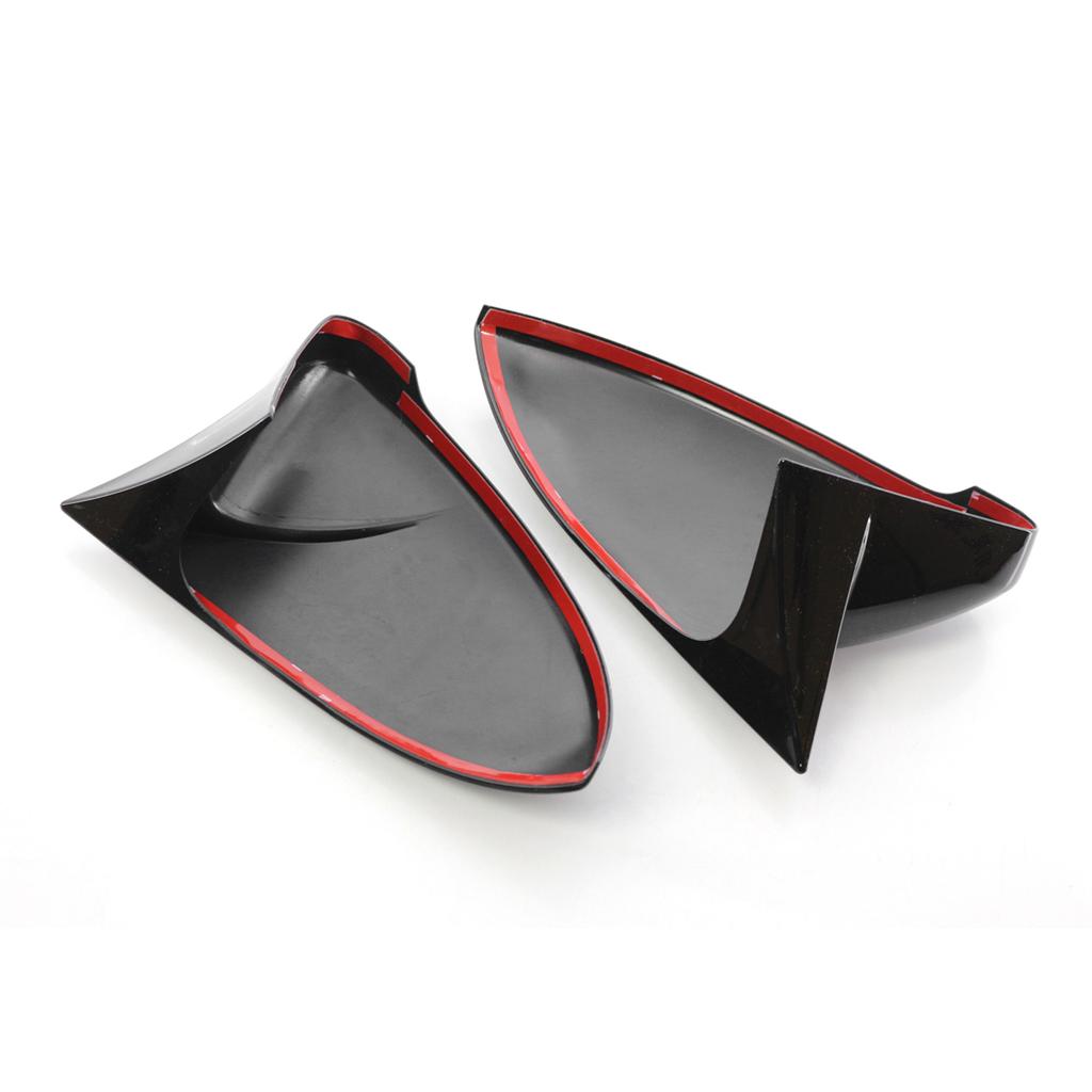 2PCS Side Mirror Cover Trim Replacement For VW Golf 7 7.5 MK7 7.5 GTI R 14-19