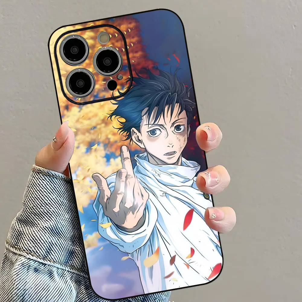 J-Jujutsu K-Kaisen Anime Phone Case For iPhone 16 15 14 13 12 11 PRO MAX PLUS Mini TPU Soft to Skin-friendly case