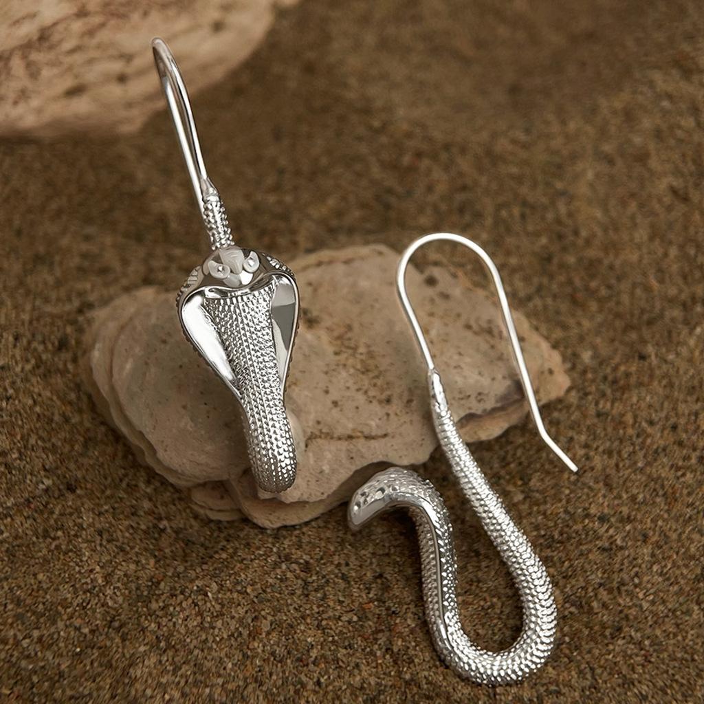 Snake Series~Original Retro Cobra Earrings, Niche Egyptian Style, Personalized, Light Luxury, High-end Earrings