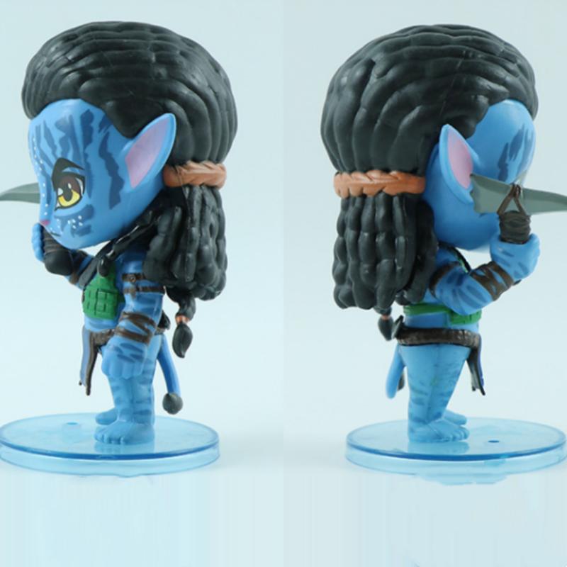 Avatar 2 Na'vi Charakter Figuren Set Cartoon Jake Neytiri Puppen PVC Material Sammlerspielzeug Schreibtisch Display Dekoration Geburtstagsgeschenk