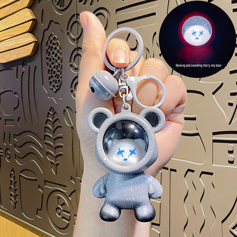 Brelok Miś Gwieździste Niebo 2024: Zmieniający kolor wisiorek dla par