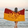 1pc Football Team (13) Beach Towel, Beach and Seaside Swimming Pool Equipment, Fashion Pattern, Rectangular, Travel Essentials