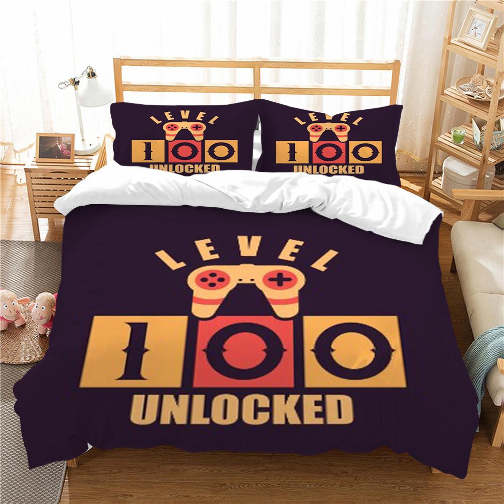 Bedding Cover Game Handle Printing Duvet Cover Set Cool Home Textiles Children Kid Bedding King Size Qulit Cover Set