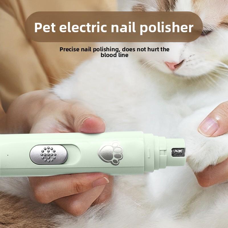 Dog Nail File - Large and Small Size Dog Paw Electric Nail Grinder - Cat Nail Clipper for Nail Trimming - Pet Supplies