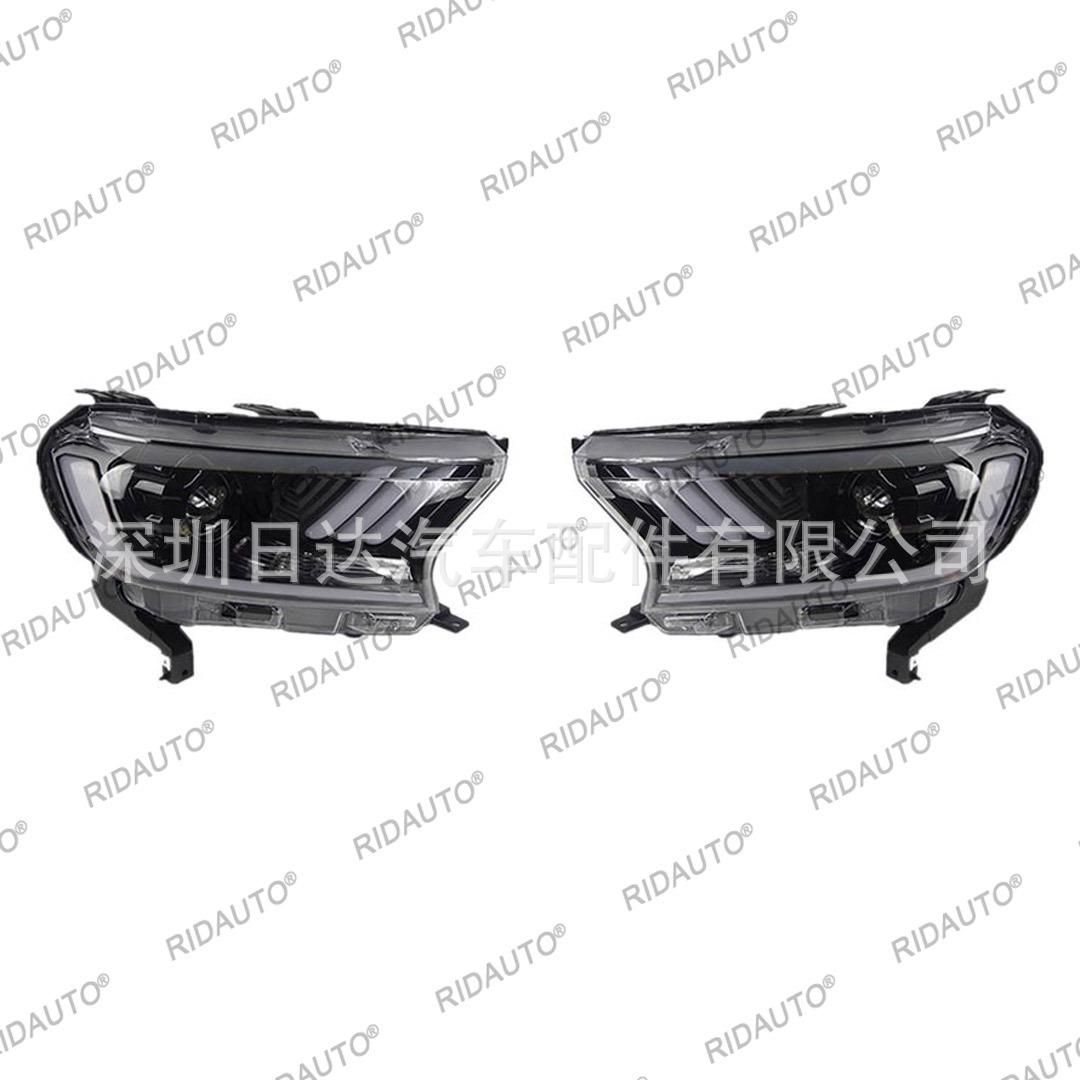 

Ford RANGER T7 T8 Everest Headlight Assembly: Mustang Style LED DRL Turn Signal Xenon Light. Right-Hand Drive Without LED Light Source