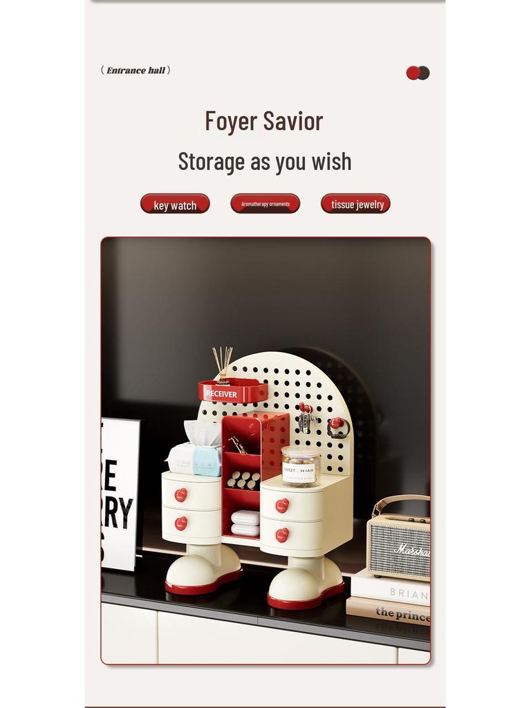 Desktop Vanity & Skincare Organizer: High-End Storage for Lipstick, Eyebrow Pencils & More