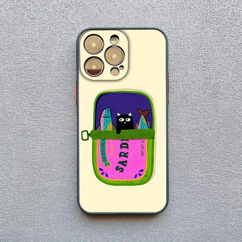 Sardines Fish Art Phone Case For iPhone 17 Pro Max 16 Plus 15 14 13 Mini 12 11 XS XR 17Air Shockproof Cover