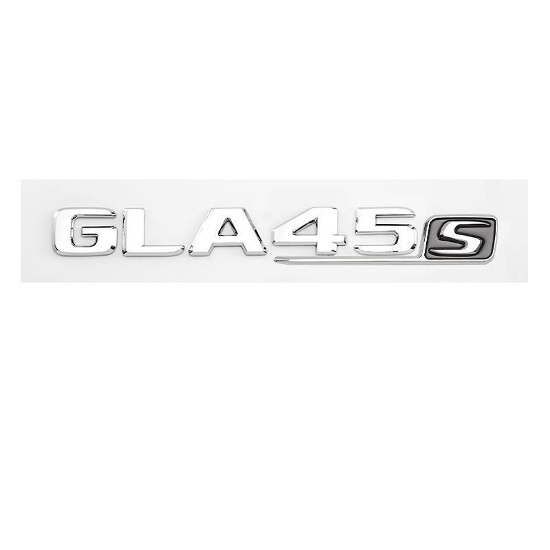 3d ABS Chrome GLA35s GLA45s Logo Letters Car Trunk Emblem Badge Sticker For Mercedes Benz GLA45 AMG W156 X156 H547 Accessories RX7