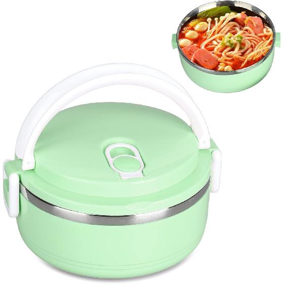 LIZEALUCKY Thermal Lunch Box - Stackable Insulated Hot Food Containers, 304 Stainless Steel