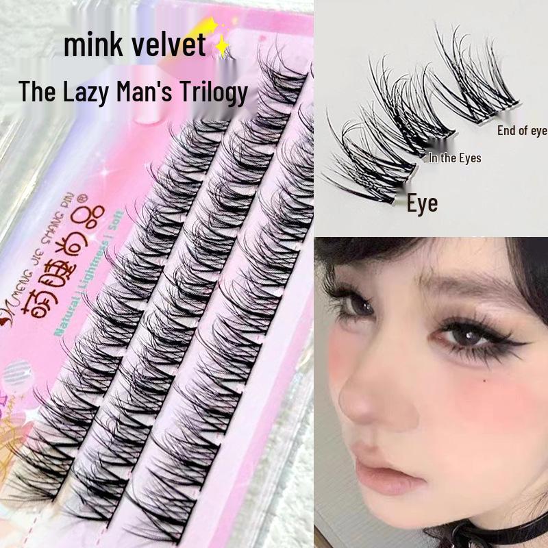 Mengjie Shangpin 5D Nerz Einzelbüschel Manga Falsche Wimpern - Großpackung