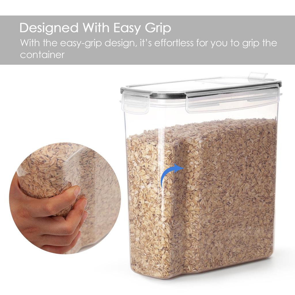 Cross-Border Transparent PP Plastic Storage Jar for Grains and Cereals - Sealed Kitchen Container