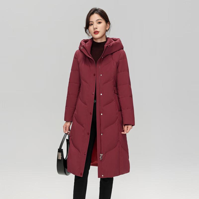 SNOWFLYING Women's Mid-Length Over-the-Knee Down Jacket X301450276F