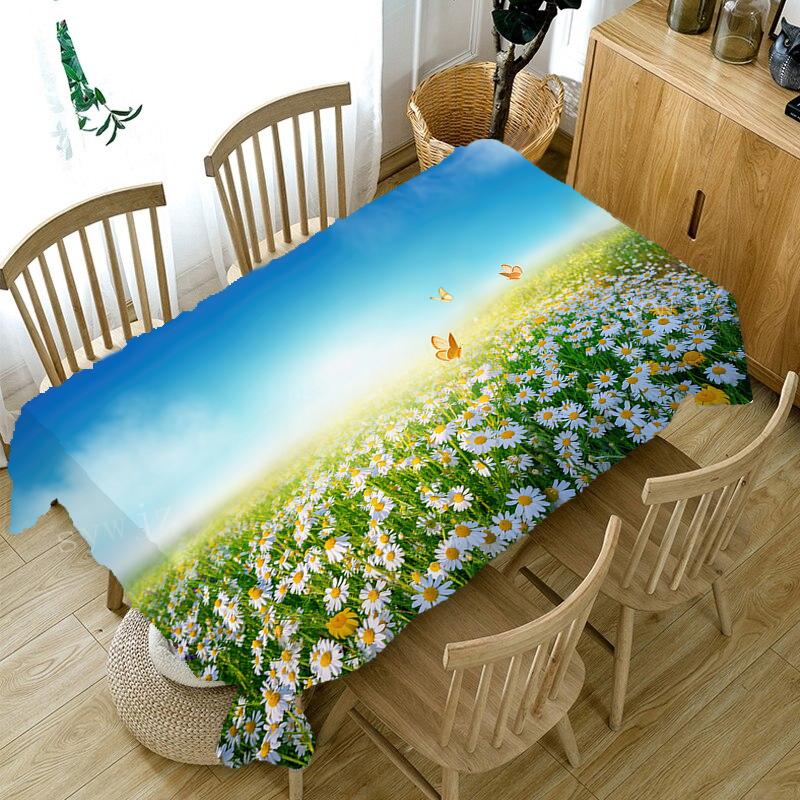 Modische Vintage-Schmetterlings-Tischdecke, bedruckt, für Zuhause, Party, rechteckige Tischdecke, Hochzeit, Kamin, schmutzabweisende Dekoration