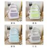Schoolbag new sweet small fresh contrasting color backpack fashionable student schoolbag medium college student large capacity backpack junior high 