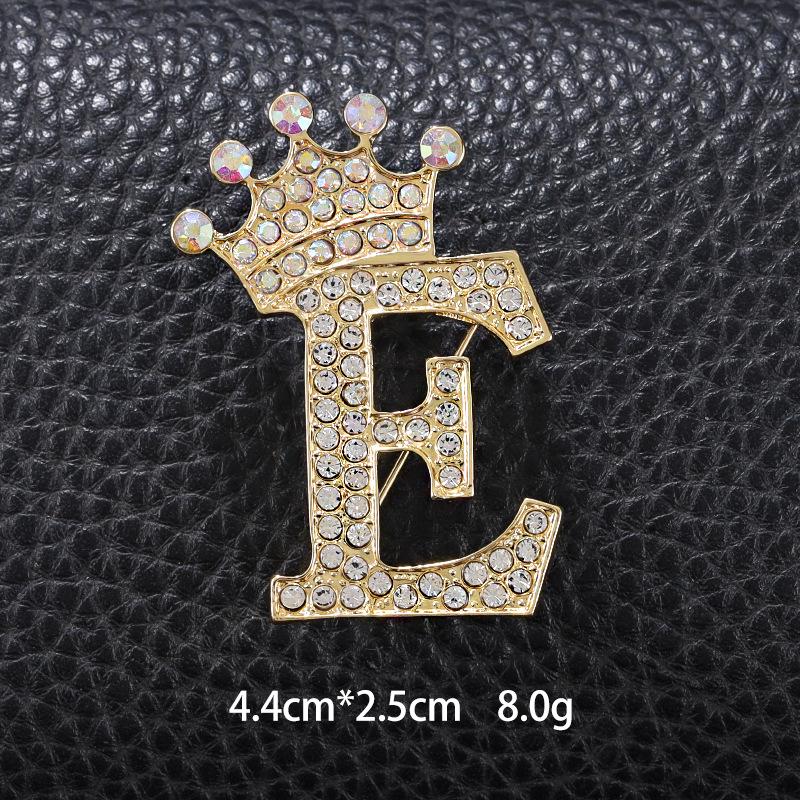 Unisex Versatile English Letter Brooch Lapel Pin for Suits and Clothing