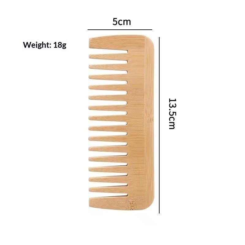 1/3/4Pcs Handmade Bamboo Anti-Static Combs Set Natural Bamboo Comb For Women Men Hair Beard Wood Combs For Teasing Strands