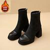 Fashion 2024 Designer Winter Women Modern Ankle Boots Casual Short Booties Ladies Platform Thick High Heels Shoes Dimension 34-40